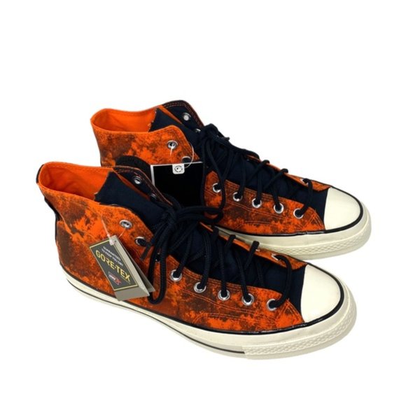 Converse Chuck 70 GORE-TEX High Black Orange Canvas Women’s Size Sneakers 172207 - Picture 7 of 9